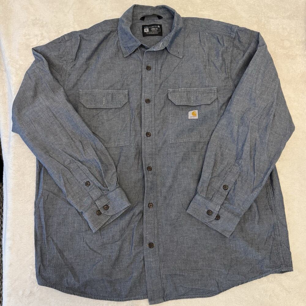 Carhartt Loose Fit Midweight Chambray Long-Sleeve Shirt